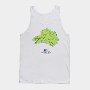 Cairngorms National Park Map Tank Top